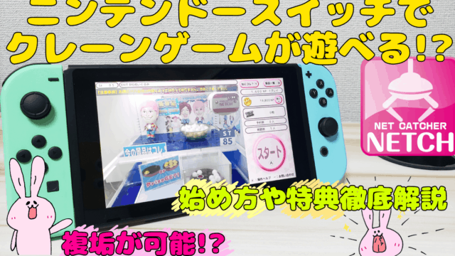 ニンテンドースイッチネッチオンラインクレーンゲーム